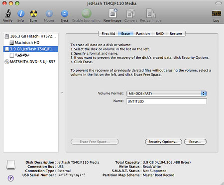 flash drive file system for mac and windows